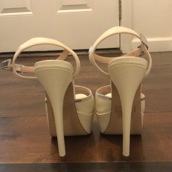 ALDO Gelille Heels Off-White - Size:37 (7 US) NWOT - Picture 4 of 5